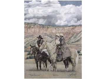 Tres Amigos, hand colored giclee print by artist Joe Belt