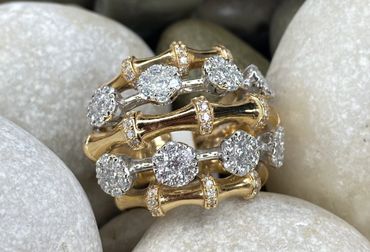 Pırlantalı altın yüzük