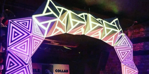 Projection-Mapping For Exille Collab and Rythem Electronic Music Collectives, Stage Design/Visuals.