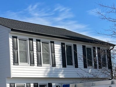 new gutters installed in maryland home