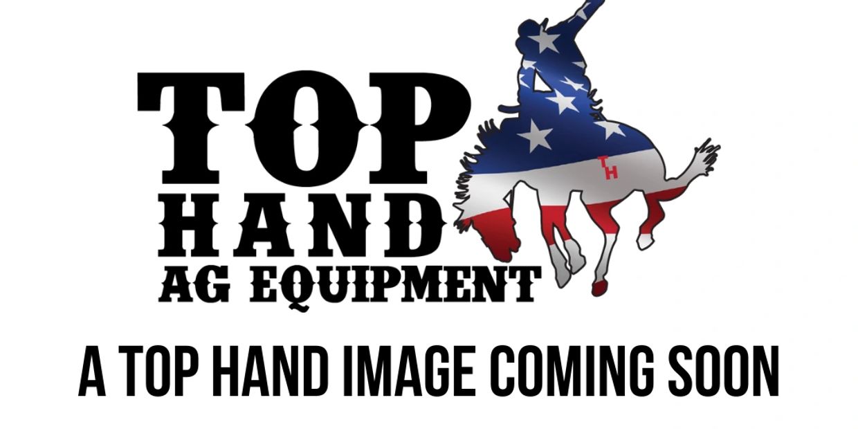 Top Hand Ag Equipment logo with a cowboy on a bull.