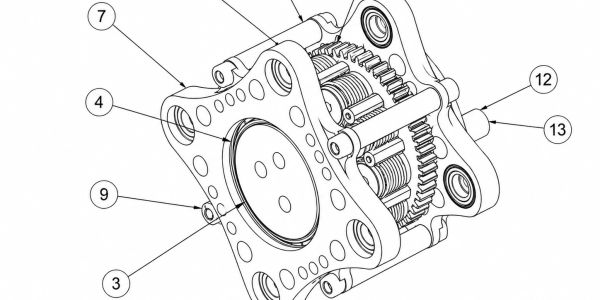 CAD assembly drawing used for prototype design review, part planning, and manufacturing support