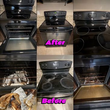 Oven Before & After Cleaning 🔥
Grease, buildup, and burnt residue removed for a fresh, spotless fin