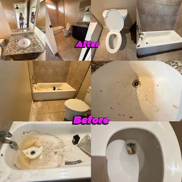 Bathroom Before & After 🚿✨
Soap scum, grime, and buildup removed for a fresh, sanitized finish.