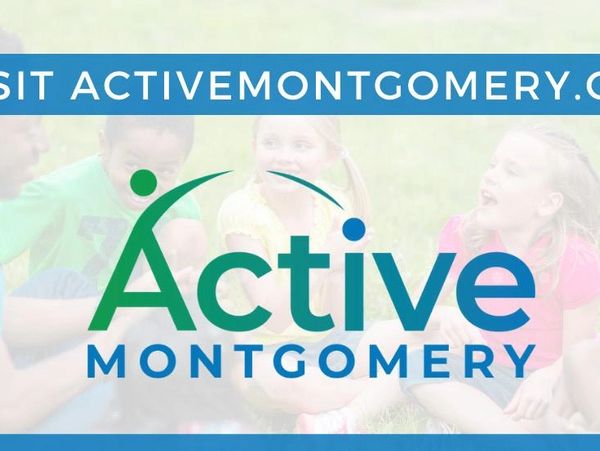 Active Montgomery logo with kids playing in the background.