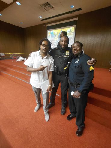 Ashe Core LeBron Clay out at a Community over Violence Event