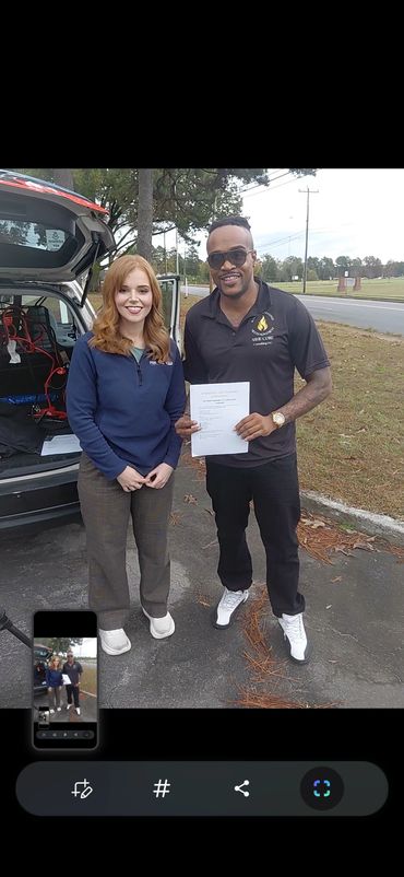 Ashe Core Founder LeBron Clay and Fox News 9 Mary Beth bringing attention to community feed. Nov 1-2