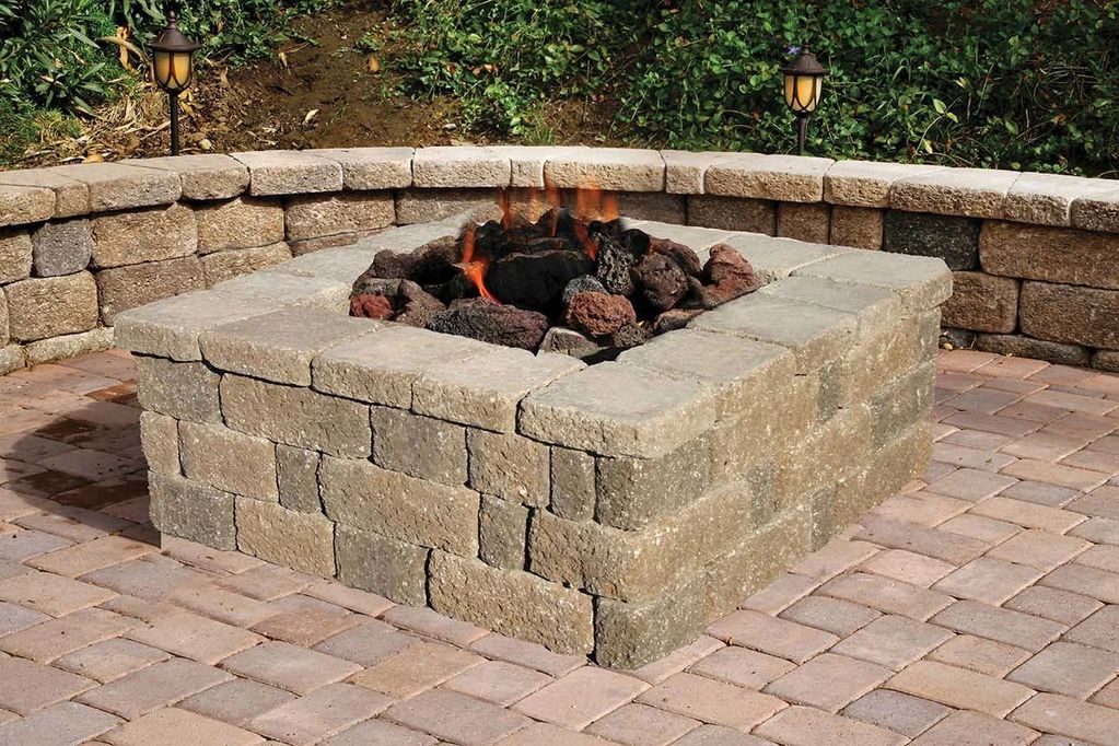 Castle Manor Firepits and Benches. Perfect for any season.