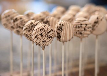Cookies and cream cake pops.
