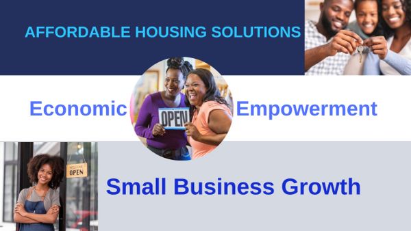 Affordable housing solutions promoting economic empowerment and small business growth.