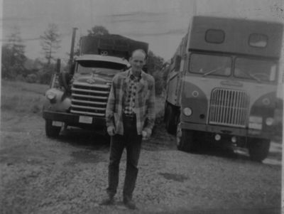 Interstate Meat Distributors black and white retro trucks
