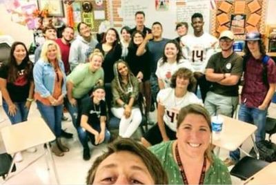 Bonnie Satterfield - motivational speaker at Umatilla High School in Orlando Florida.