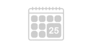 Icon of a calendar representing step 2 of Redlands powerwash process.