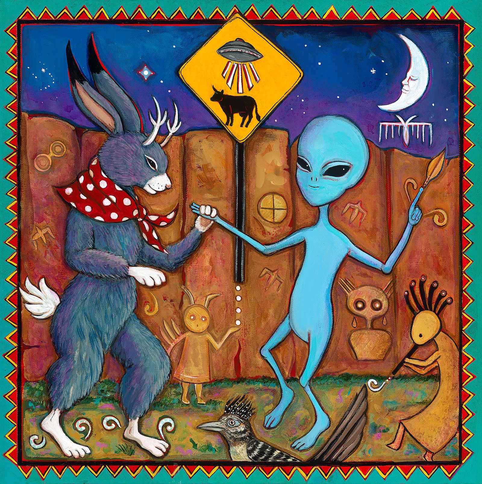 Land of Enchantment, Acrylic on canvas