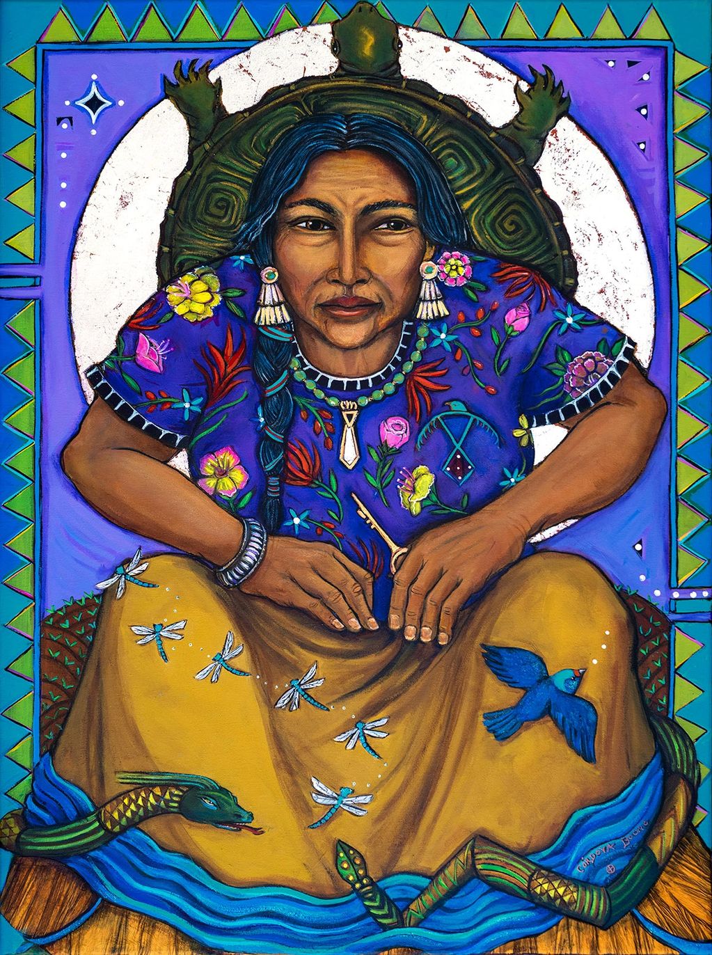 Keeper of the Key, Acrylic on canvas, 40 x 70 cm