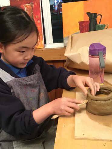 Clay work pottery classes through the term or in the school holidays
