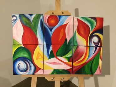 Group collaborative painting