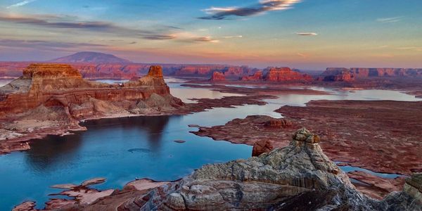 Stunning view of Alstrom Point, courtesy of Lake Powell Scenic Tours #1 in private tours Page, AZ