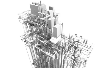 Extell - 252 South Street, New York, NY - RevX® Perspective - B&W ©RevitX, LLC