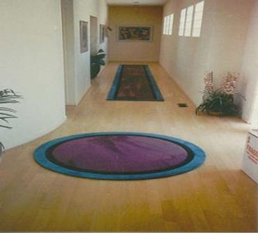 Inside view of a beautiful house with mats on floor