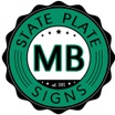 State Plate Signs