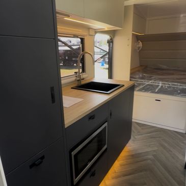 Vibe Caravans, toy hauler, work and play toy hauler, Jayco Basestation, Titanium toy hauler, Toy hauler caravans