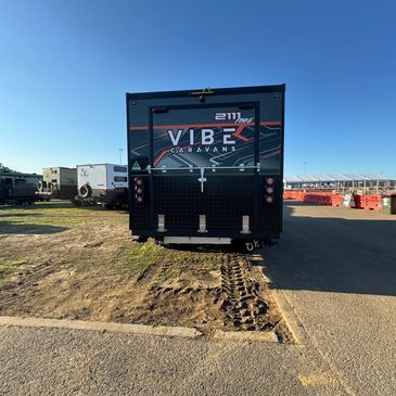 work and play toy hauler, Jayco Basestation, Titanium toy hauler, Toy hauler caravans bunk caravan