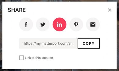 Share your Matterport with others