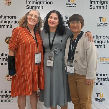 Shawn, Jyoti & Joan at the Baltimore Immigration Summit 2025