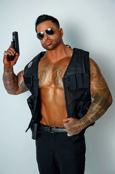 Male stripper for bacherette parties.