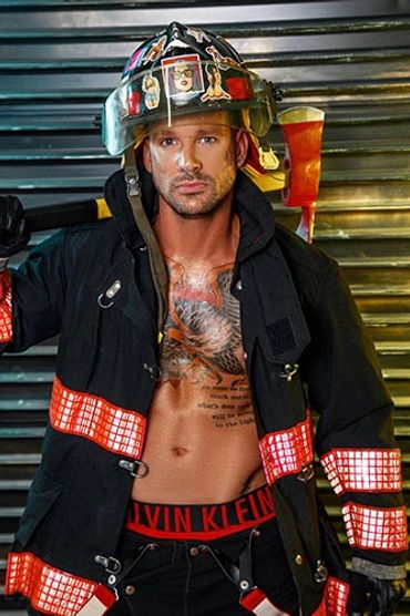 Las Vegas fireman male strippers for hire.