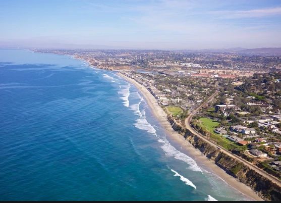 Del Mar from the air, Waverider Helicopter Tours