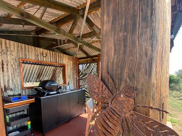 The StarGazing Silo BBQ Hut - simply superb and you should see the views!!