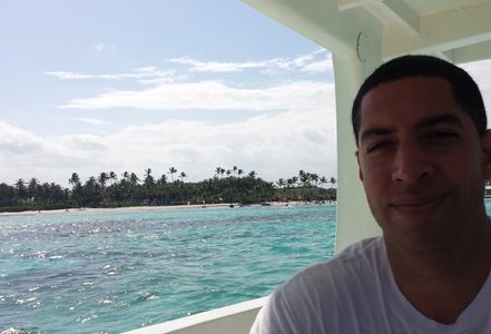 Christian Santamaria from ChristianSantamaria.com via NYC, may be seen here on a Yacht in Punta Cana, Dominican Republic.
