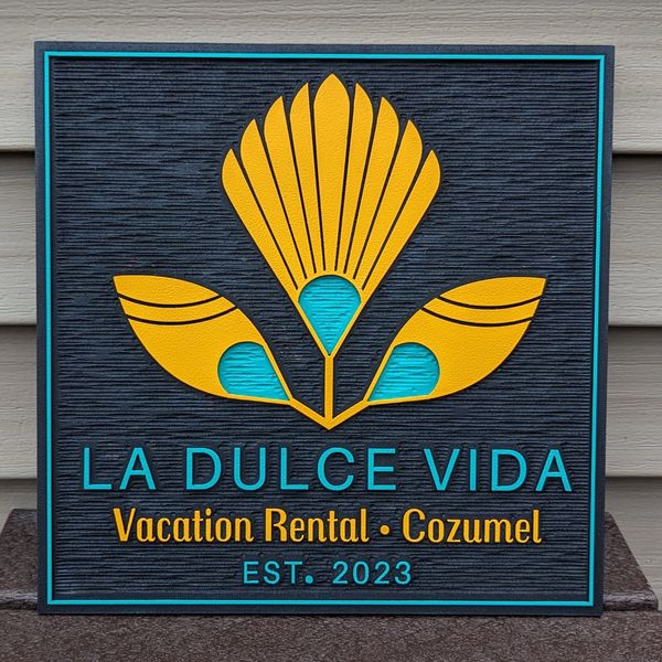 Custom PVC signs for beach houses, cabins, lake houses, homes, businesses, and vacation rentals.