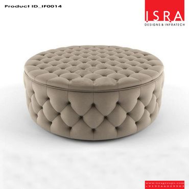 Tufted Circular sofa, designed for residence, theatres, clubs, bars, restaurants and offices.