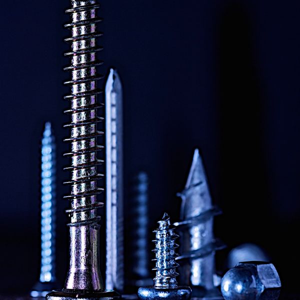 various sized fasteners