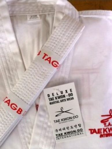 All students need a white suit for gradings and official events.  £38