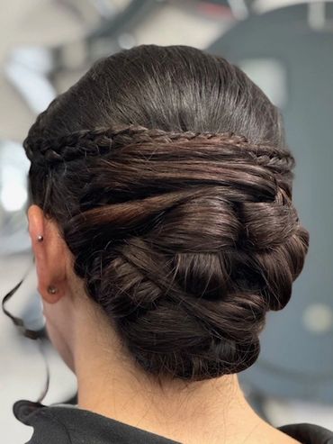 braided bridal updo