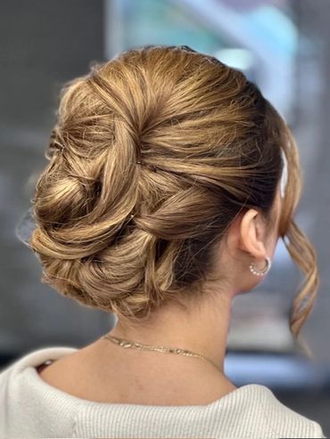 bridal prom updo hairstyle