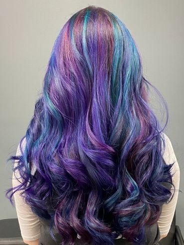 mermaid oil slick vivid hair color