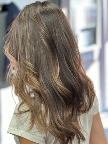 sun kissed balayage highlights