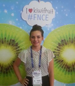Dietitian Jackie at a Nutrition Conference.