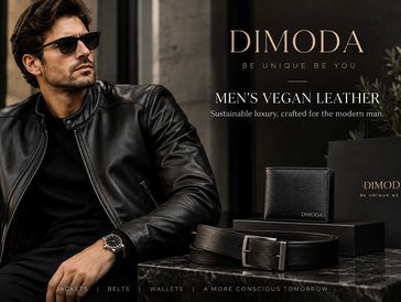 Luxury vegan leather jackets, belts and wallets for the modern man.