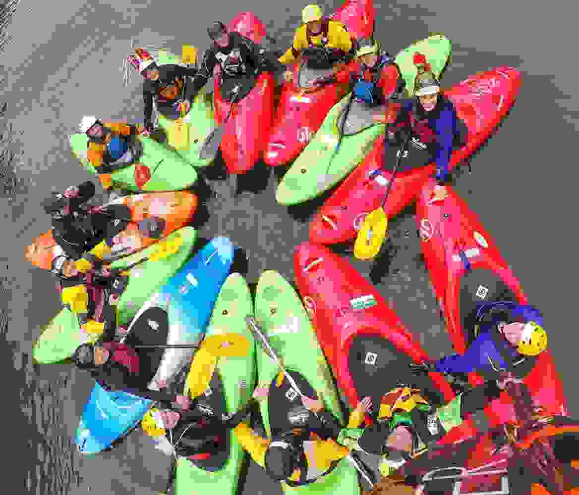 whitewater kayaking eddy flower