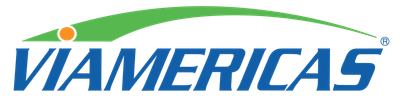 Logo with the text 'VIAMERICAS'.