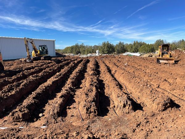 Drain fields for wastewater management system (septic) in Arizona