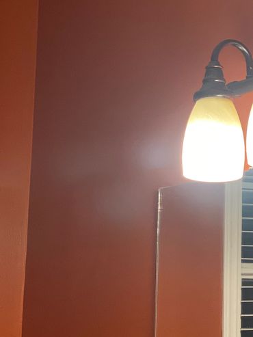 Painted Bathroom and Light Installation Florence SC