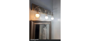 Bathroom light installation Florence SC