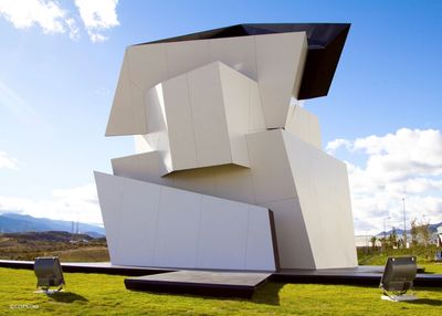 Facade materials used in sculpture.